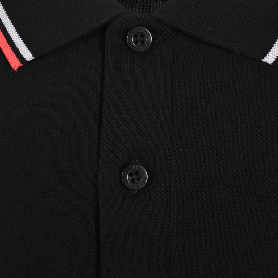 Fred Perry Twin Tipped Polo T Shirt Black | Mainline Menswear us